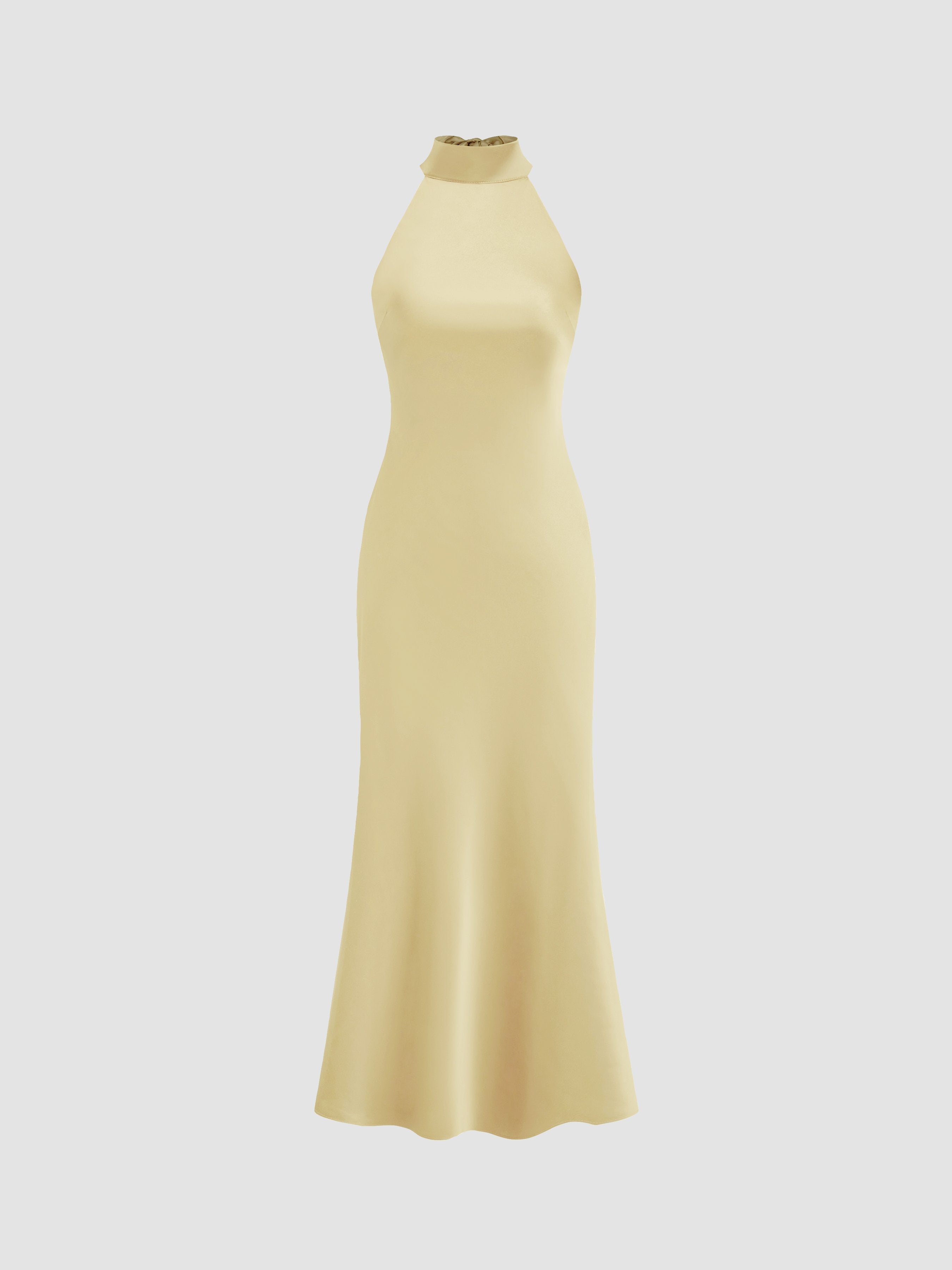 Denisa™ – Vestido Maxi Satinado Position 4