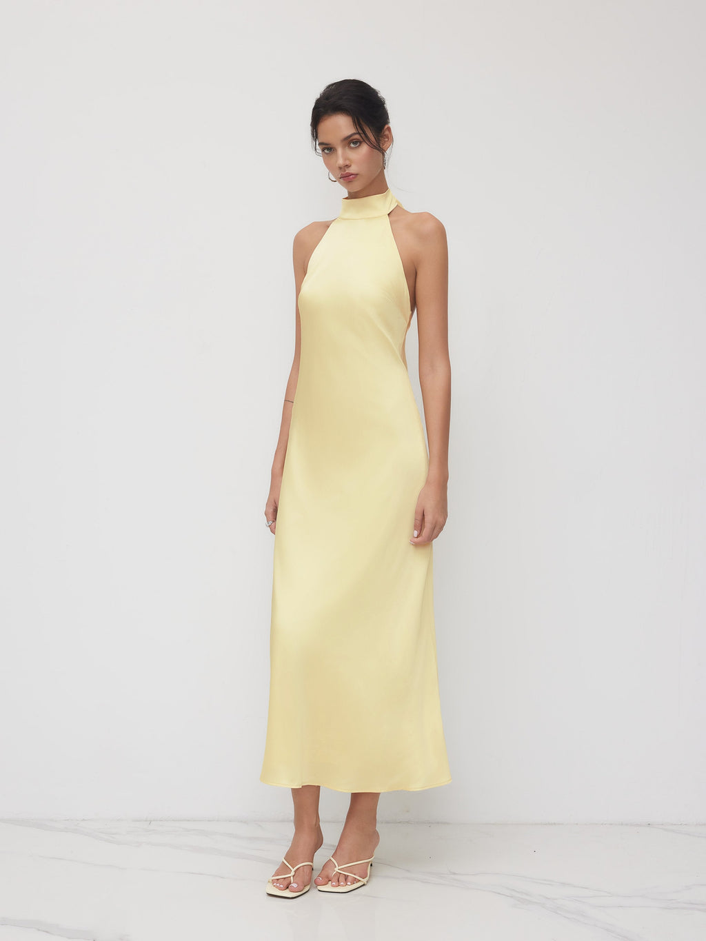 Denisa™ – Vestido Maxi Satinado Position 8