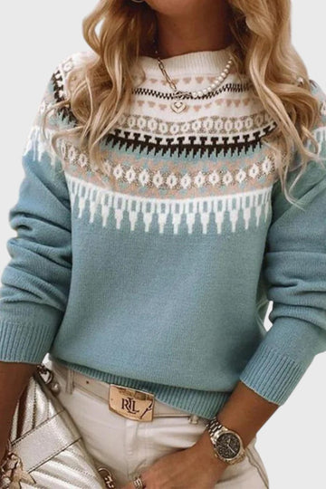 Gemma - Jersey de Cuello Redondo
