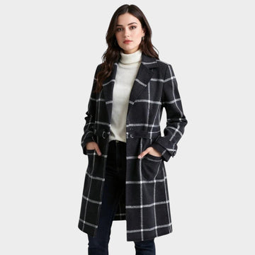Adriana - Abrigo Clásico con Estampado