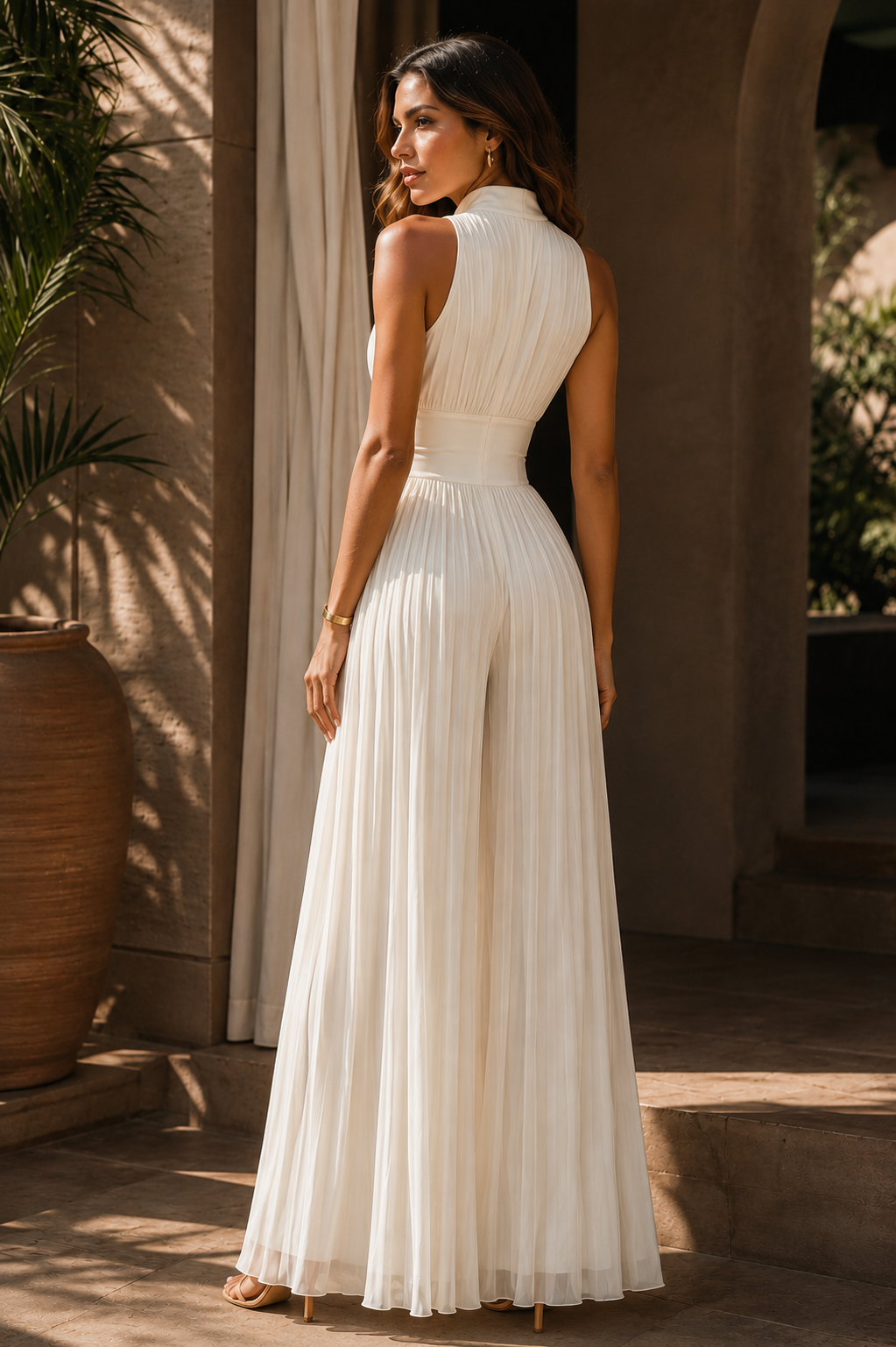 INÉS|MONO JUMPSUIT PLISADO