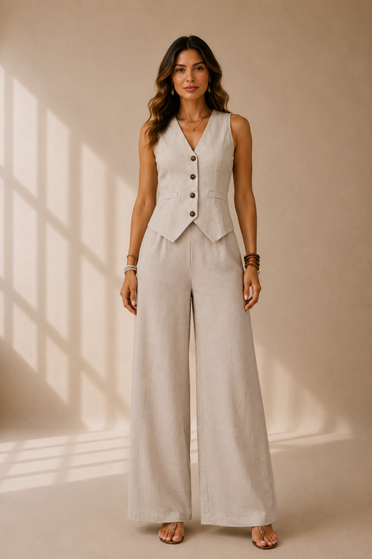 Sofía | Conjunto de chaleco y pantalón Position 2