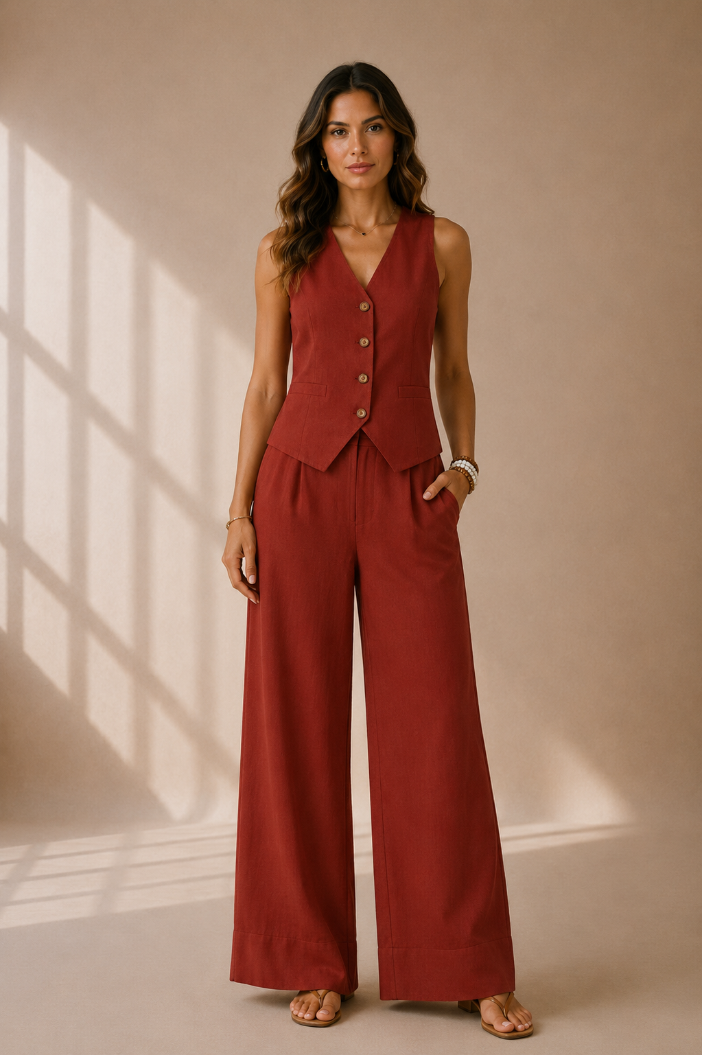 Sofía | Conjunto de chaleco y pantalón Position 5