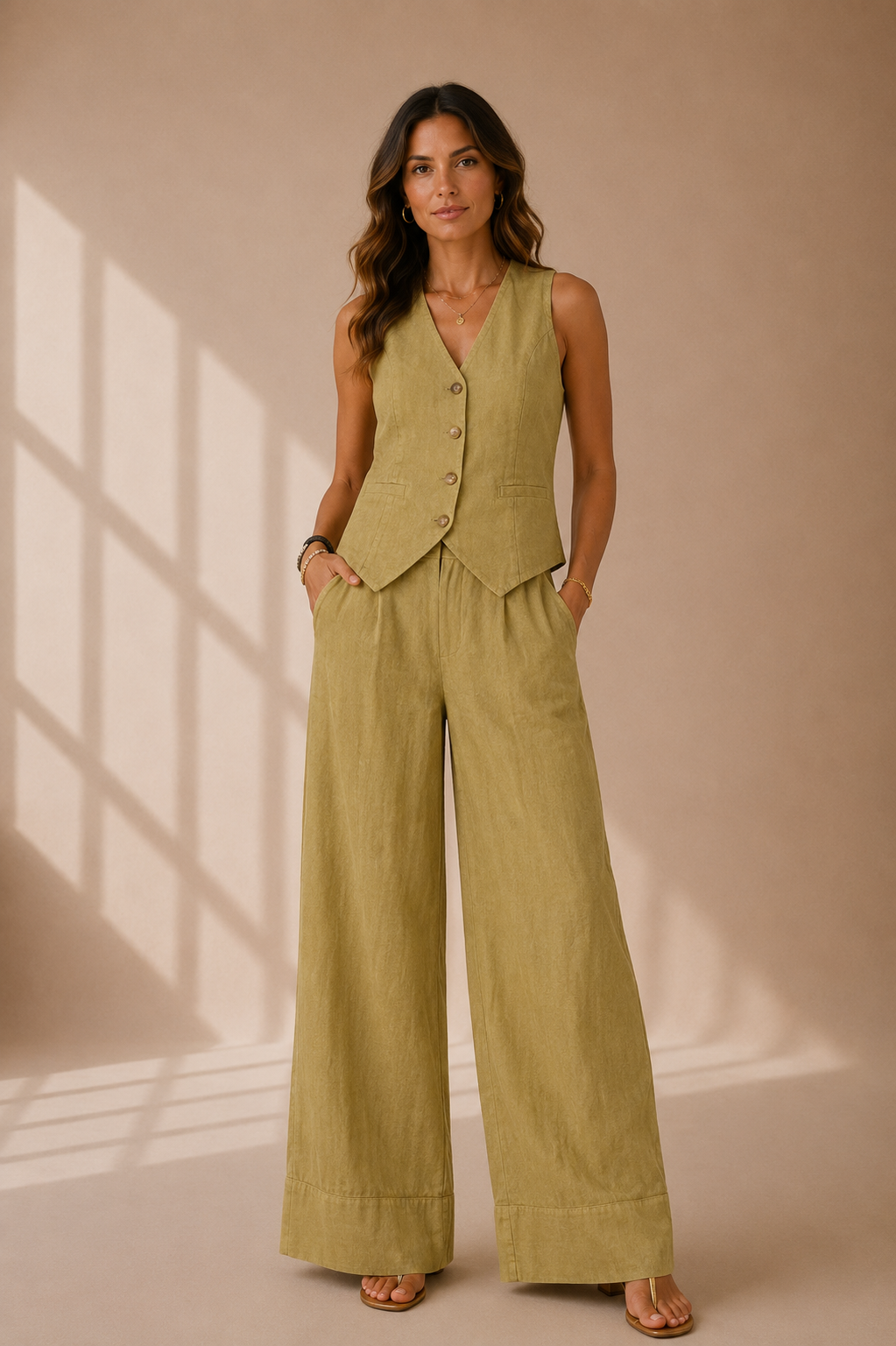 Sofía | Conjunto de chaleco y pantalón Position 7