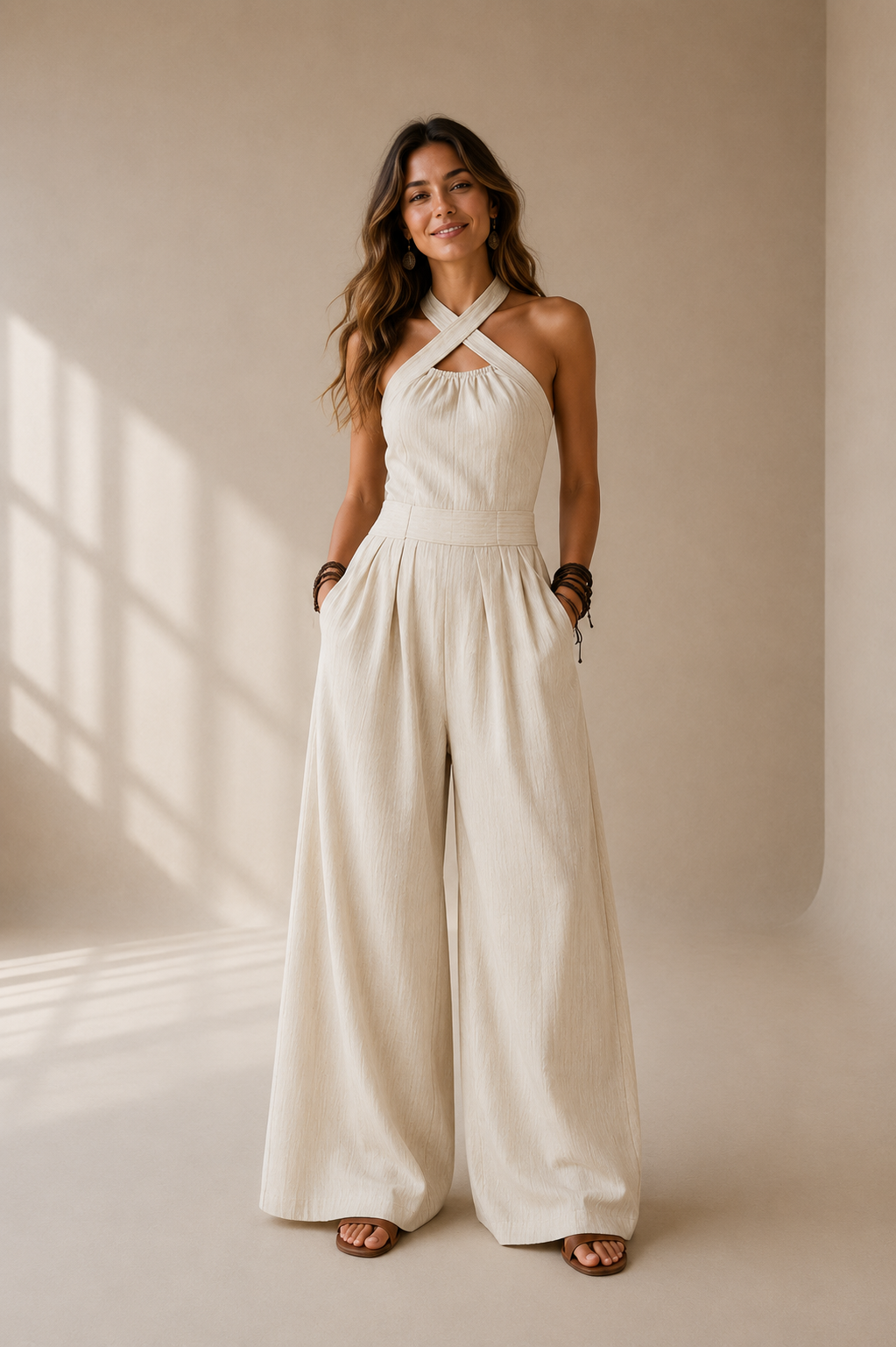 Ariana | Mono Elegante Escote Cruzado Position 2