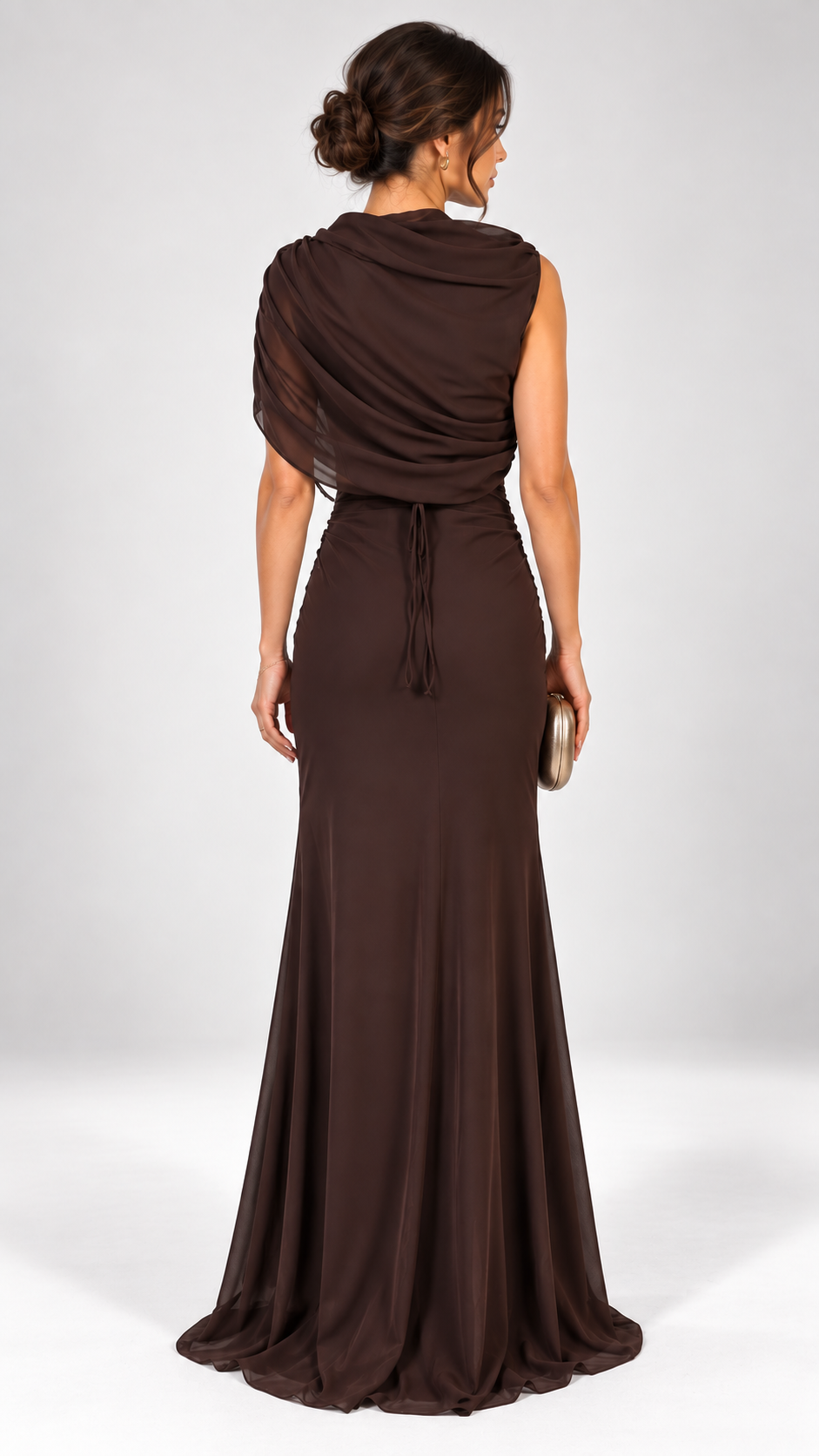 Gloria - Vestido Maxi con Drapeado