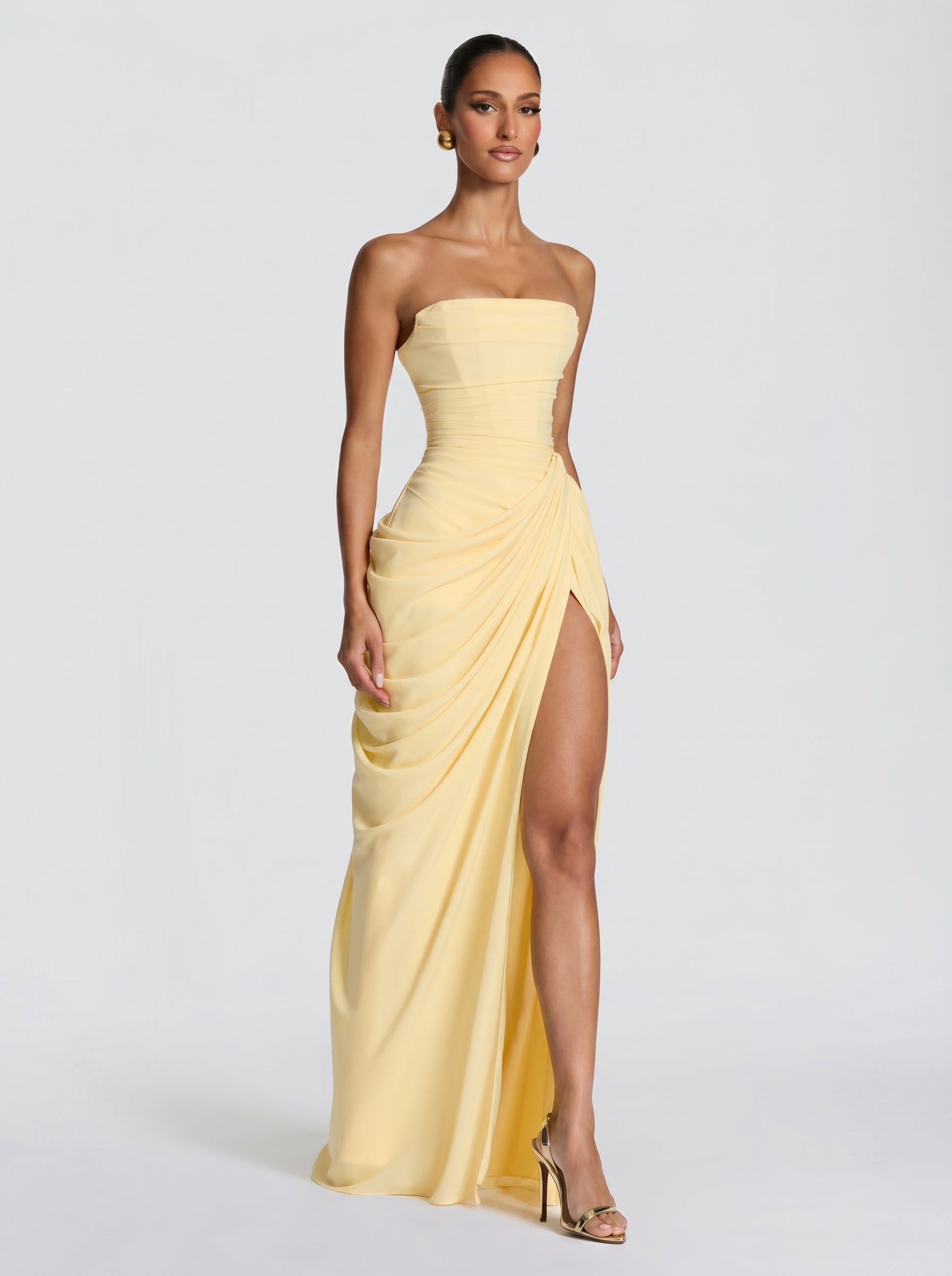 Cyra™ - Vestido Largo de Chiffon Position 2