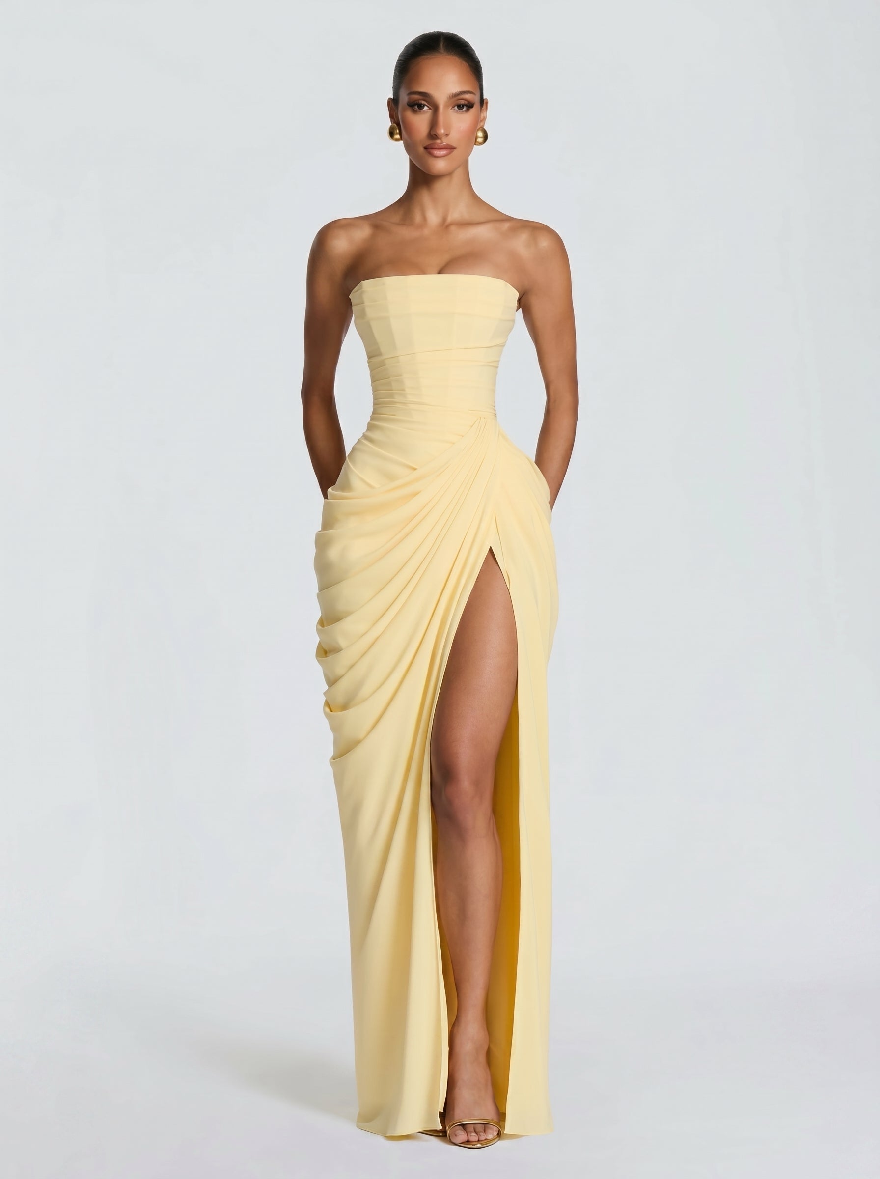 Cyra™ - Vestido Largo de Chiffon Position 1