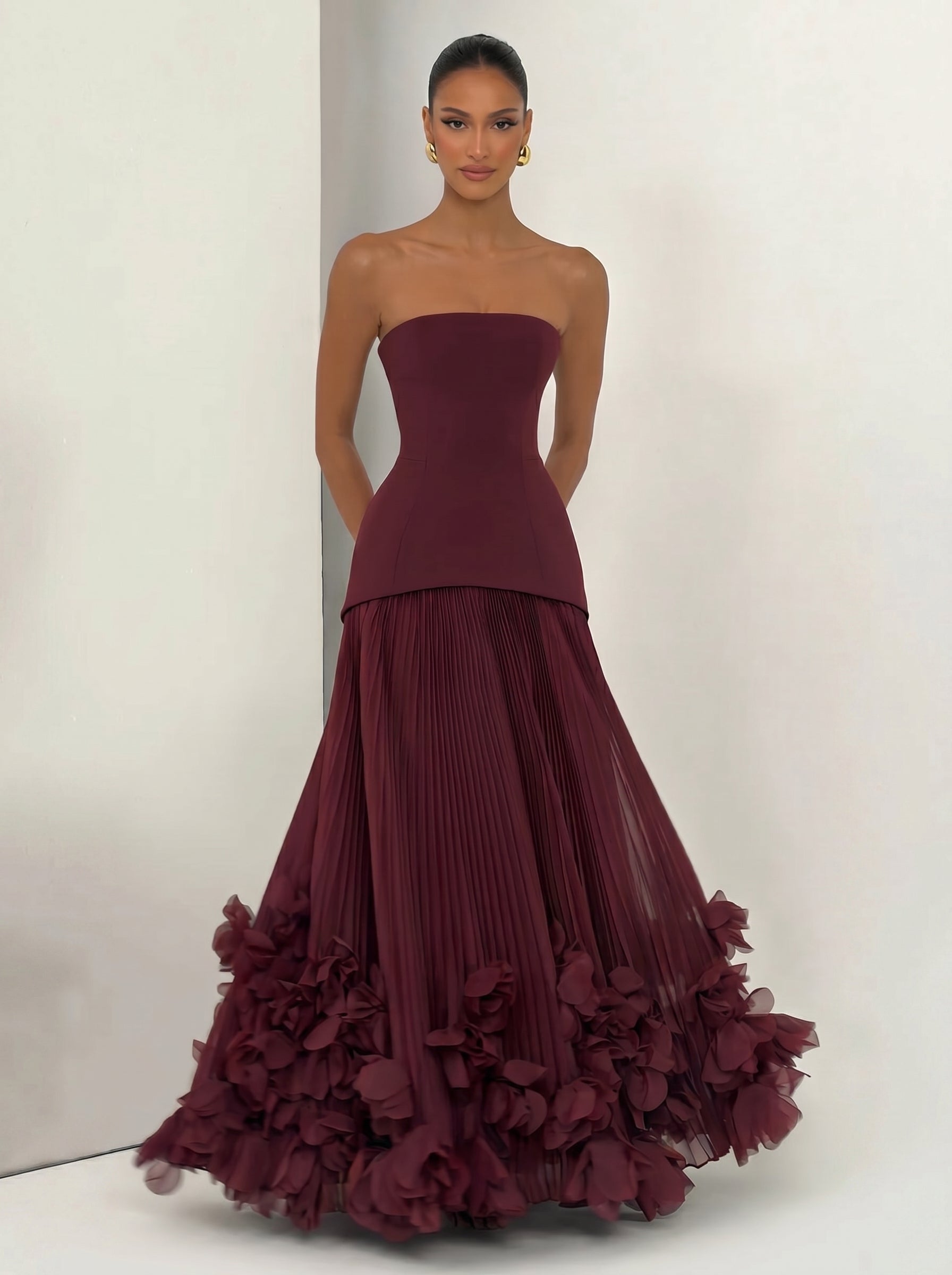 Sandra™ - Vestido de Gala con Falda Escultural Position 7