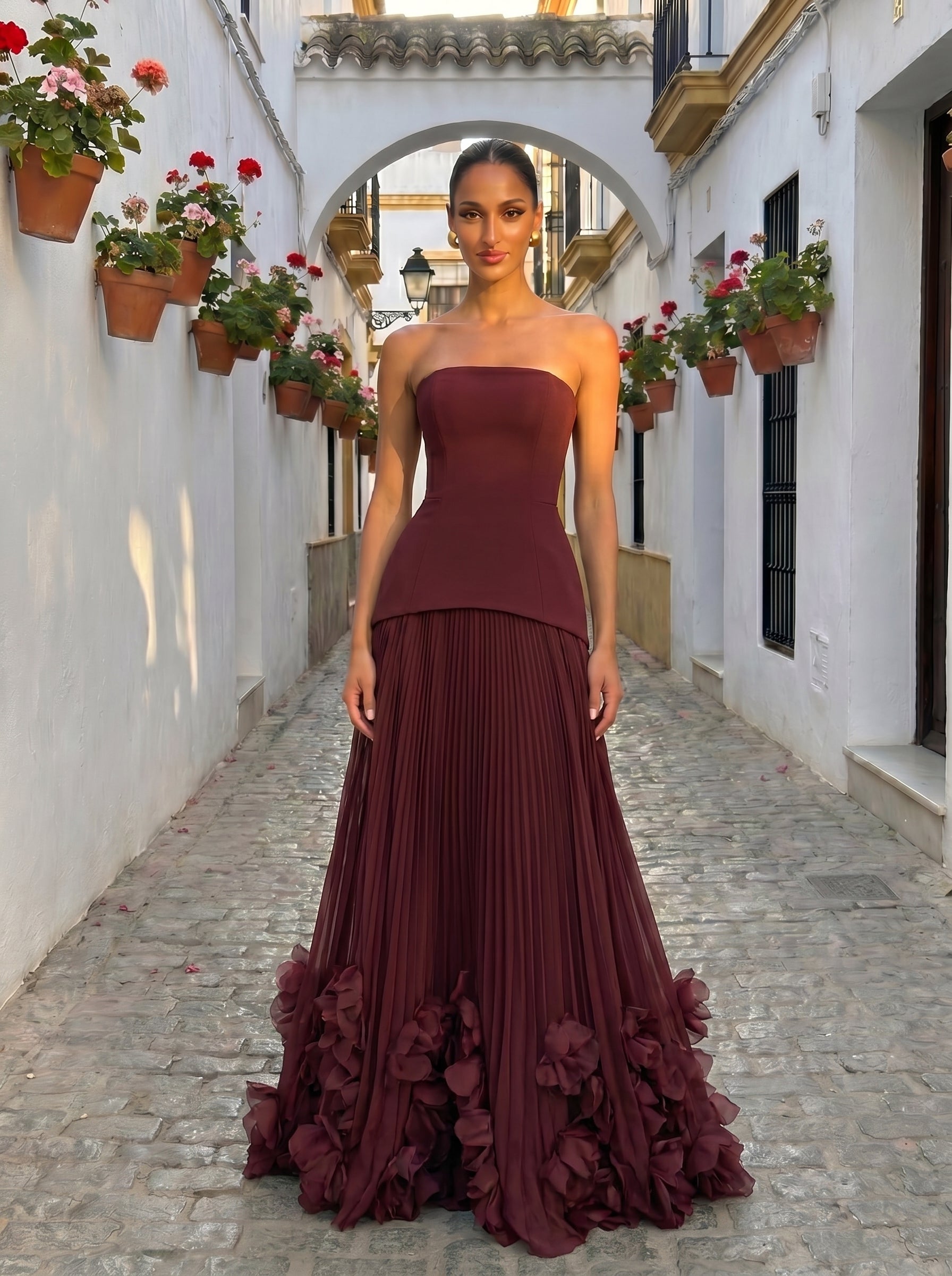 Sandra™ - Vestido de Gala con Falda Escultural Position 4
