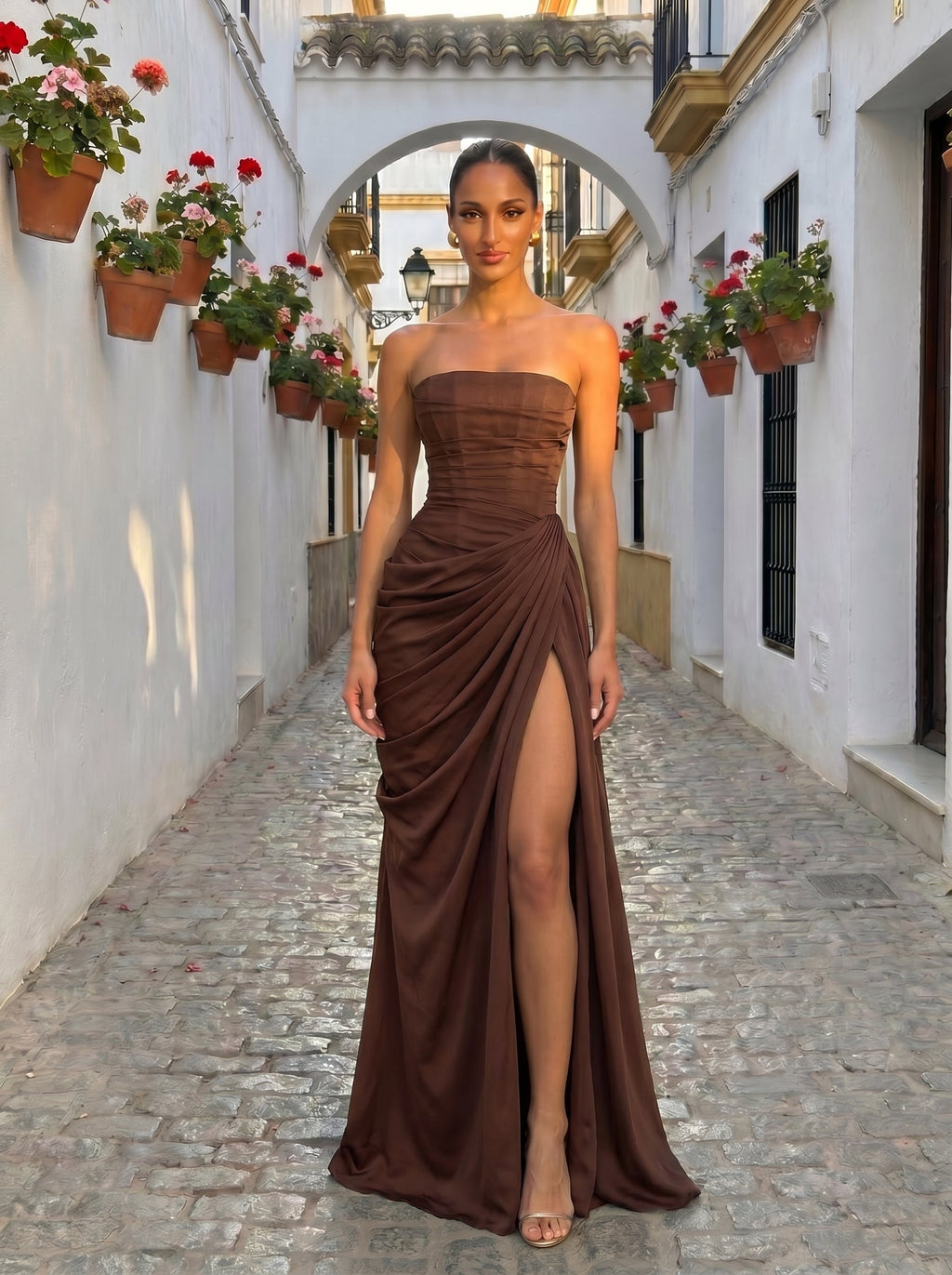 Cyra™ - Vestido Largo de Chiffon Position 2