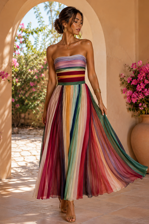 ALINA|VESTIDO LARGO ELEGANTE