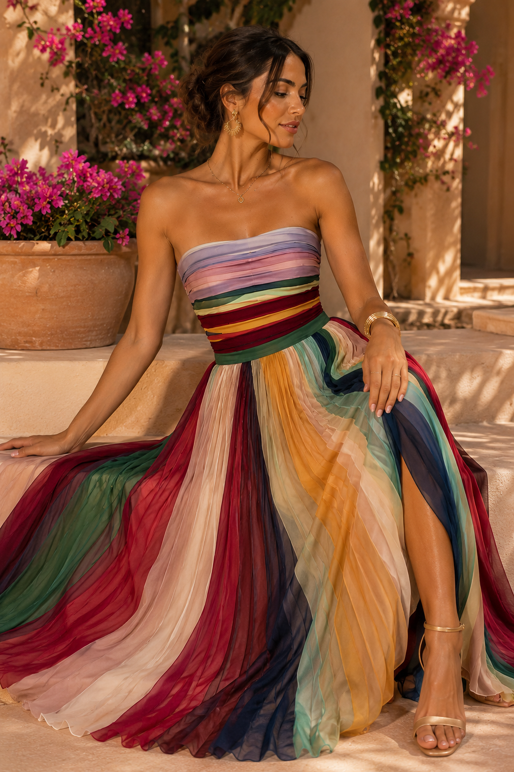 ALINA|VESTIDO LARGO ELEGANTE
