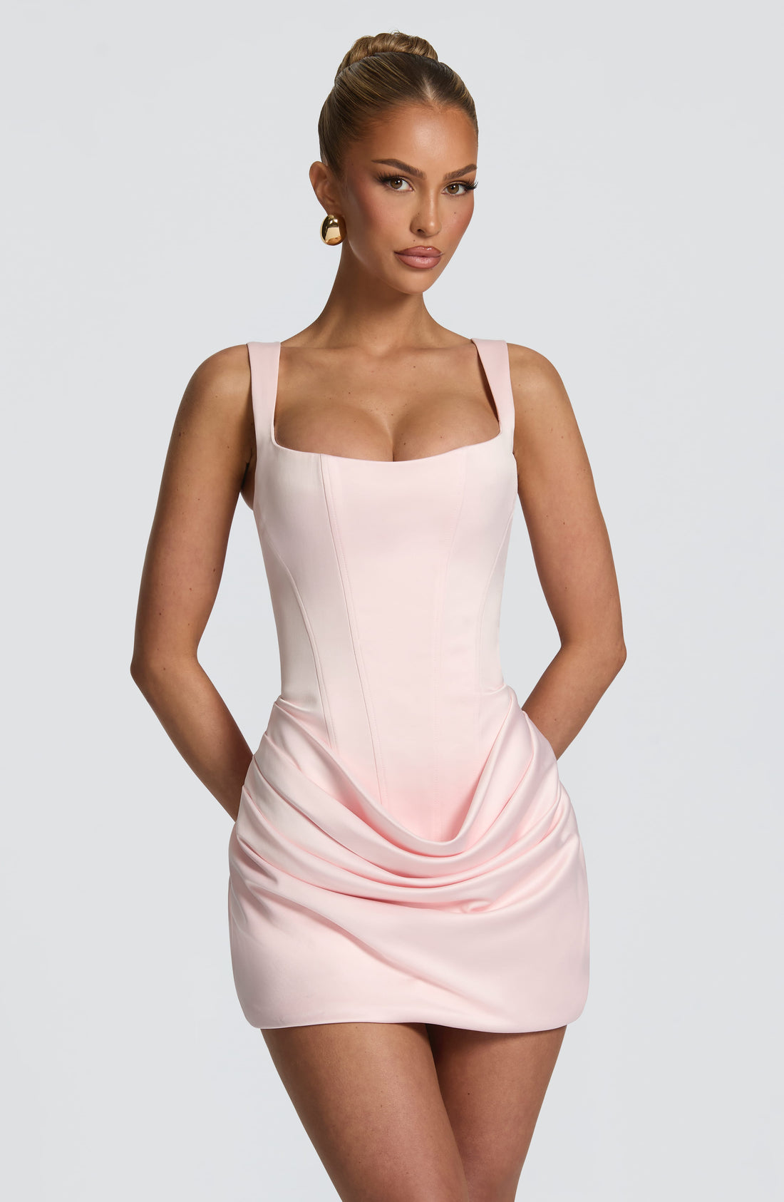 Imogen™ - Vestido Mini en Satén Blush Position 1