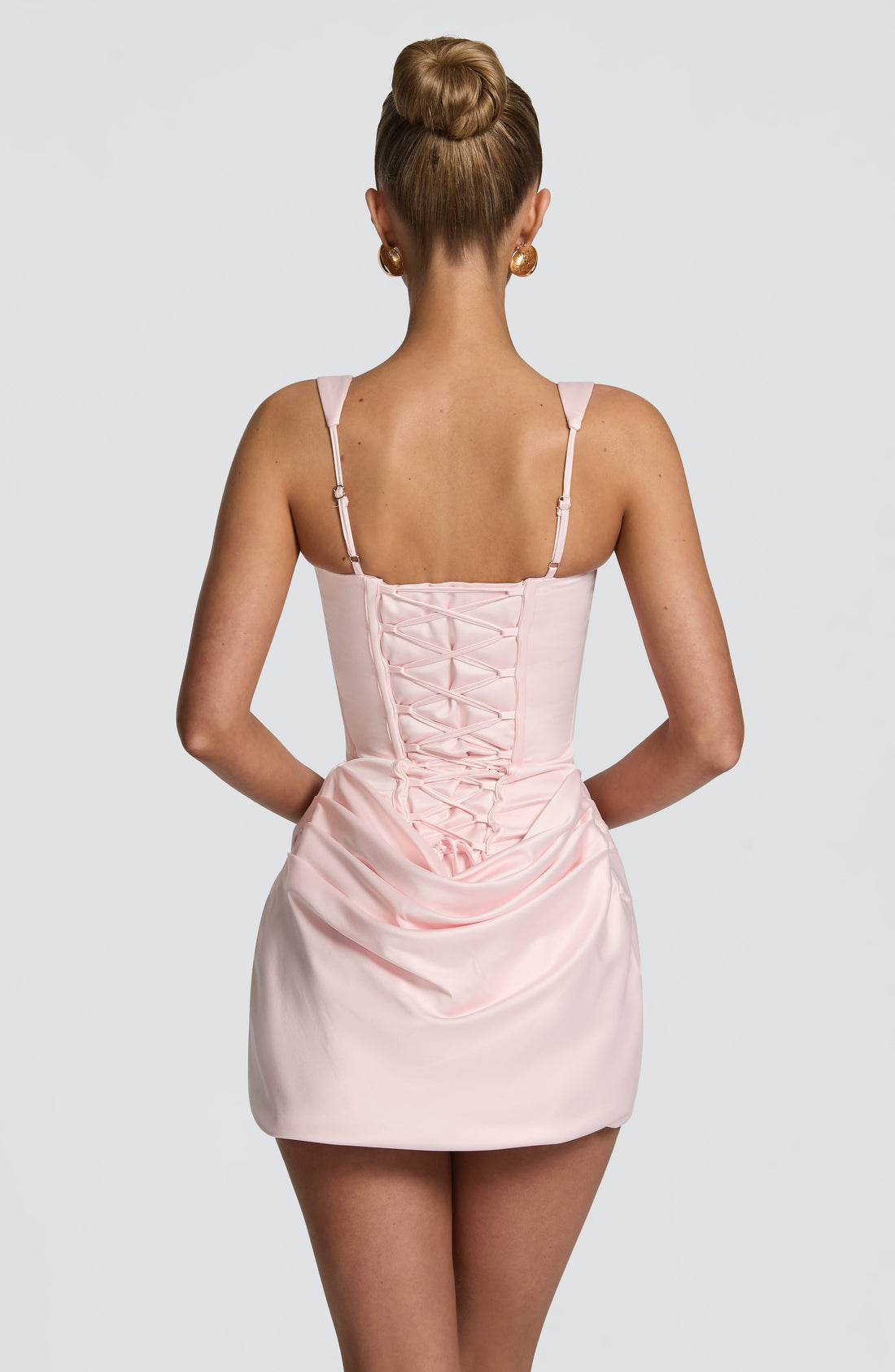 Imogen™ - Vestido Mini en Satén Blush Position 1