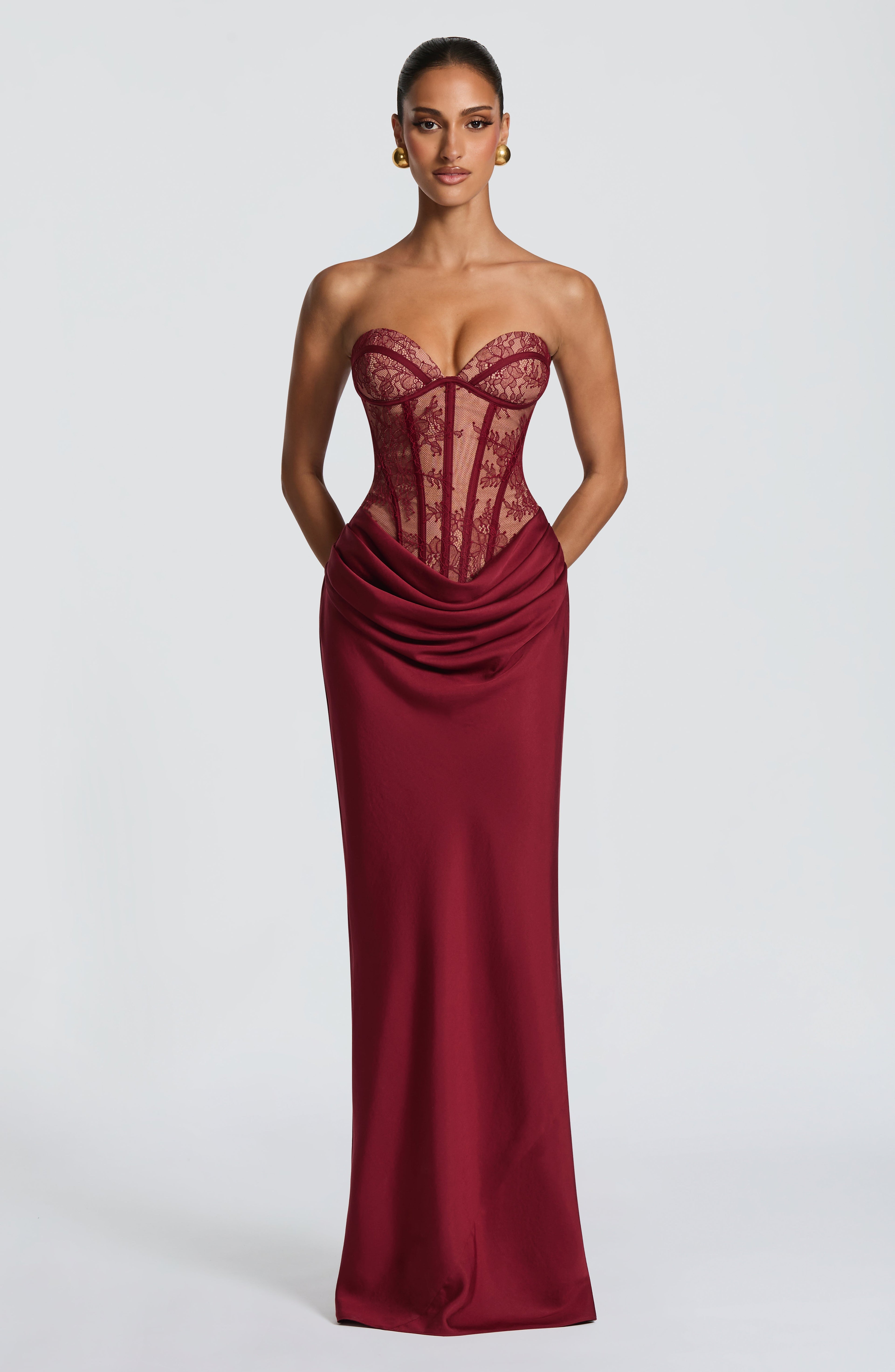 Miriam™ - Vestido Kathleen Burdeos Position 7