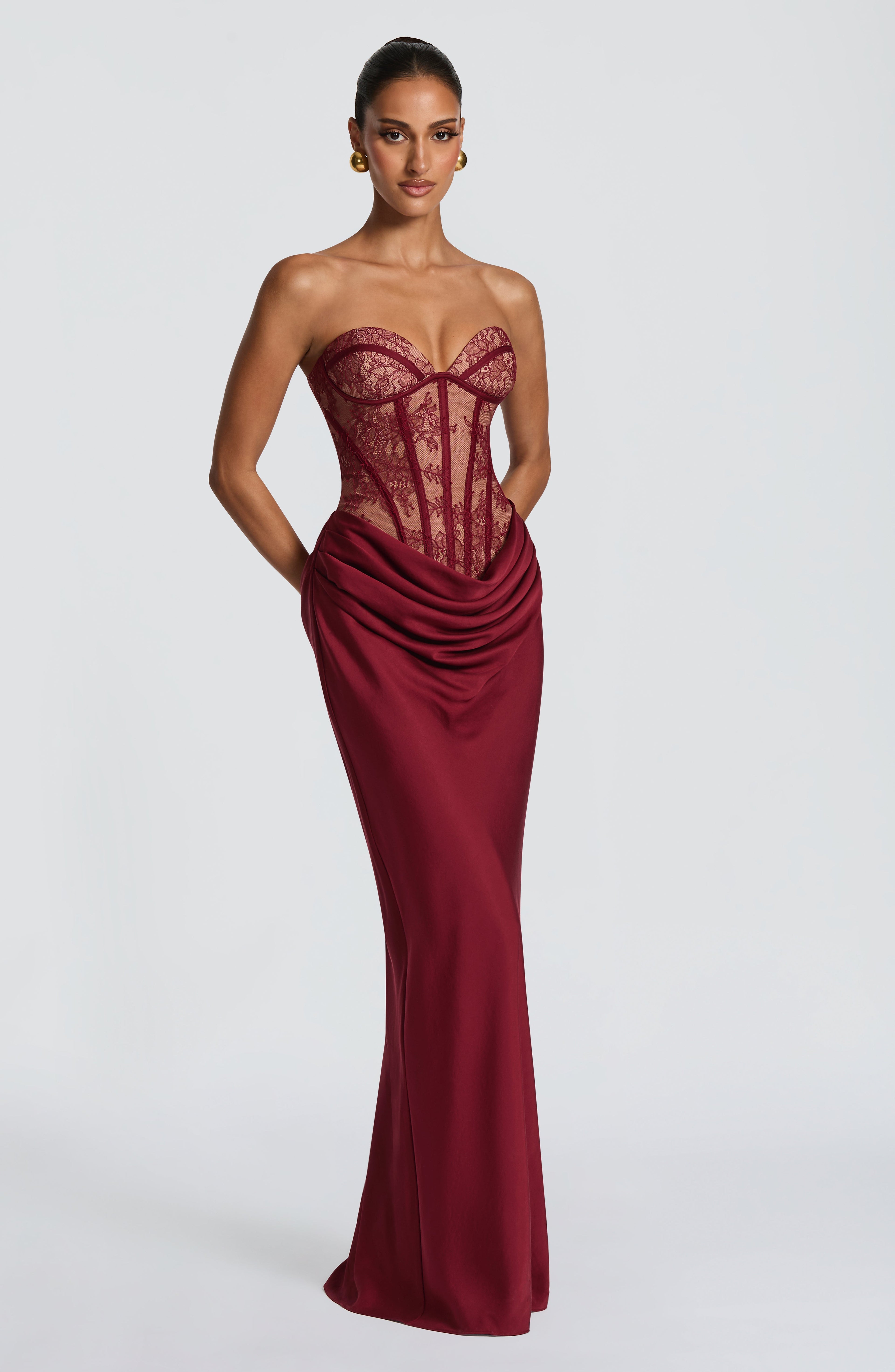 Miriam™ - Vestido Kathleen Burdeos Position 5