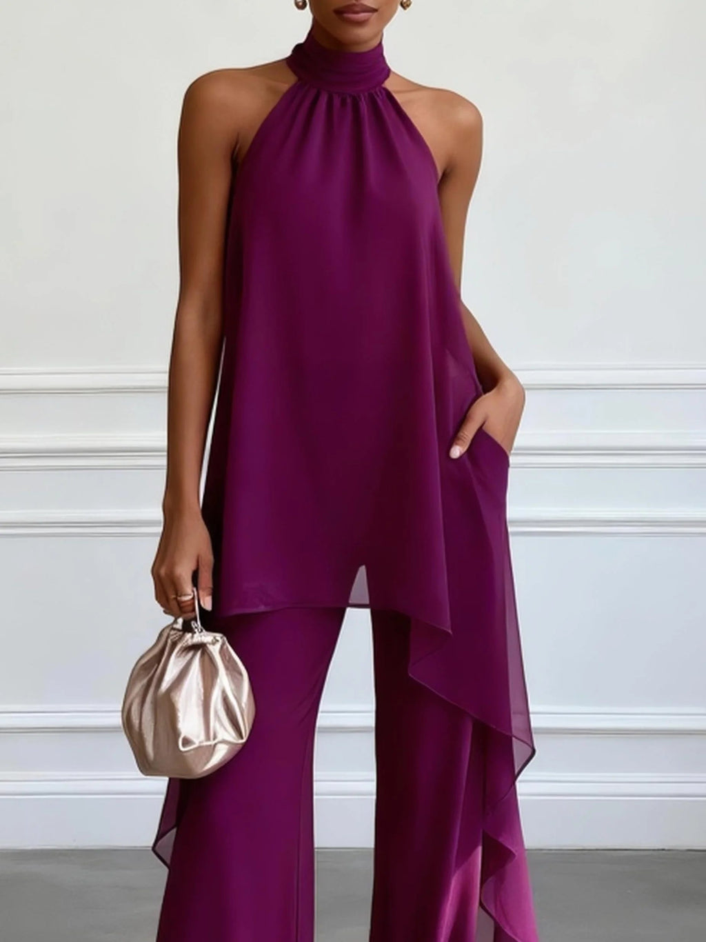 SEMME | ELEGANTE CONJUNTO HALTER PARA MUJER Position 4