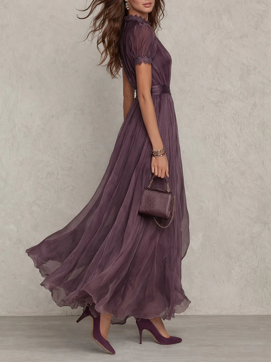 Vestido largo de encaje Vivienne Position 2
