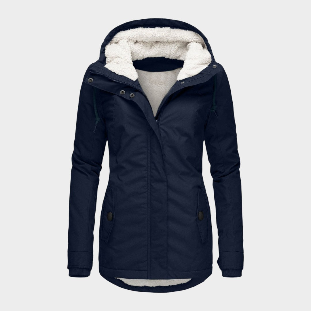Anna - Chaqueta Larga de Felpa