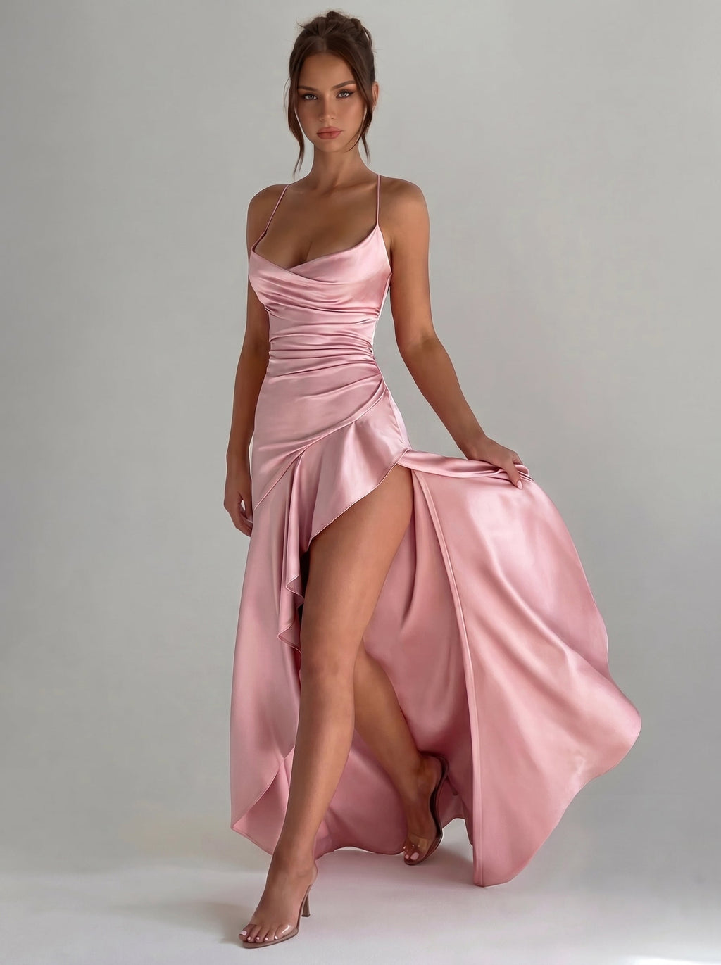 Aria™ - Vestido de Gala en Satén Position 8