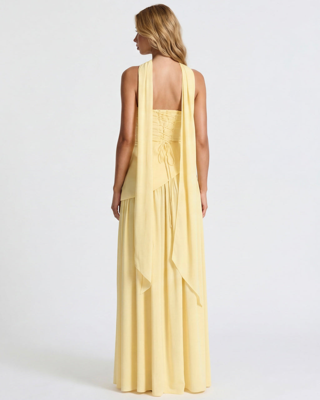 Aurelia™ - Vestido Largo Strapless con Drapeado Position 3