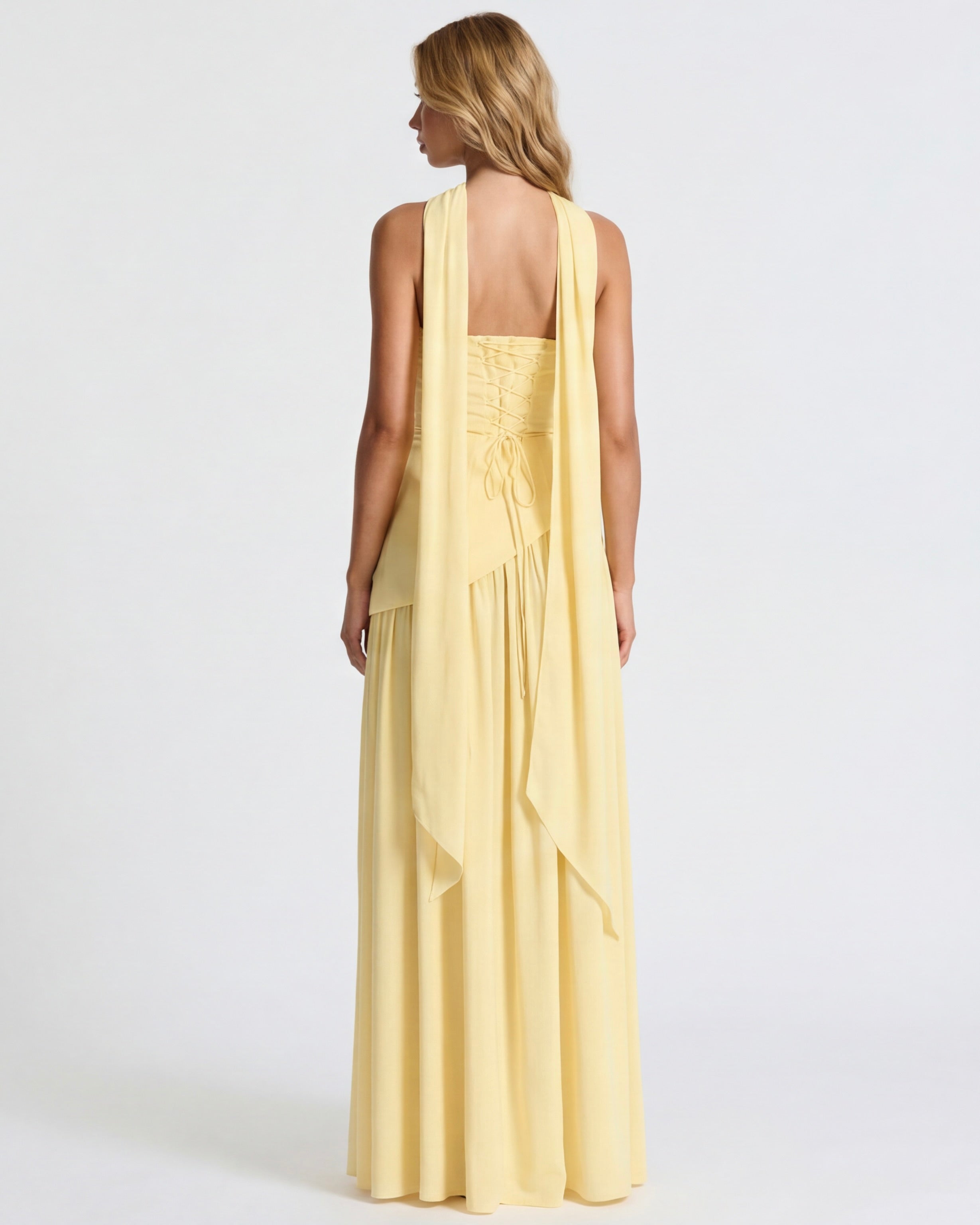 Aurelia™ - Vestido Largo Strapless con Drapeado Position 3