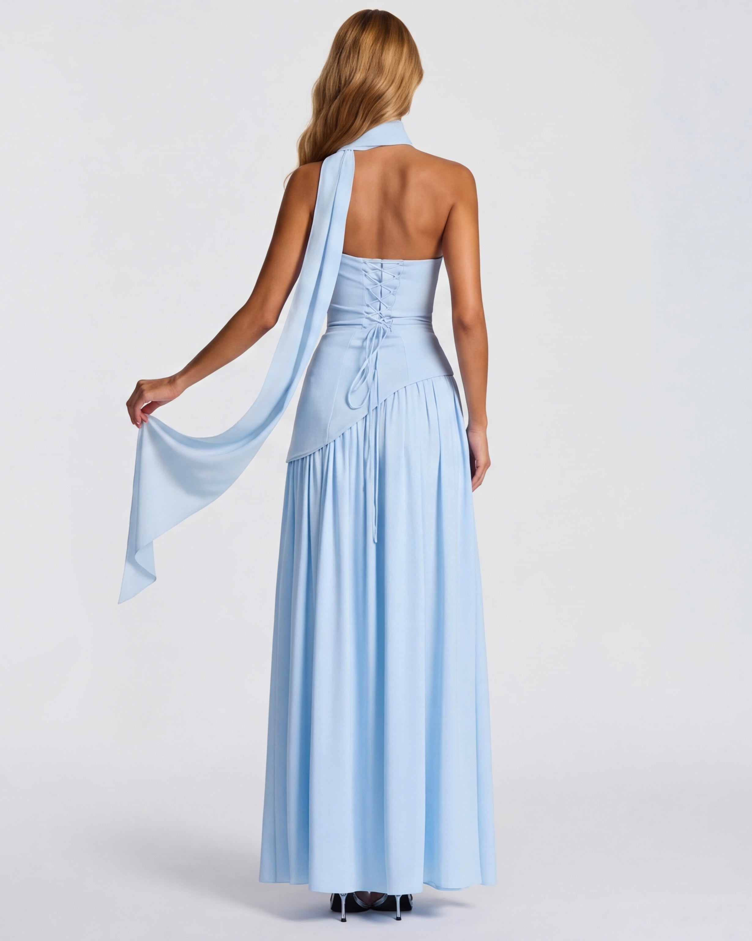 Aurelia™ - Vestido Largo Strapless con Drapeado Position 7
