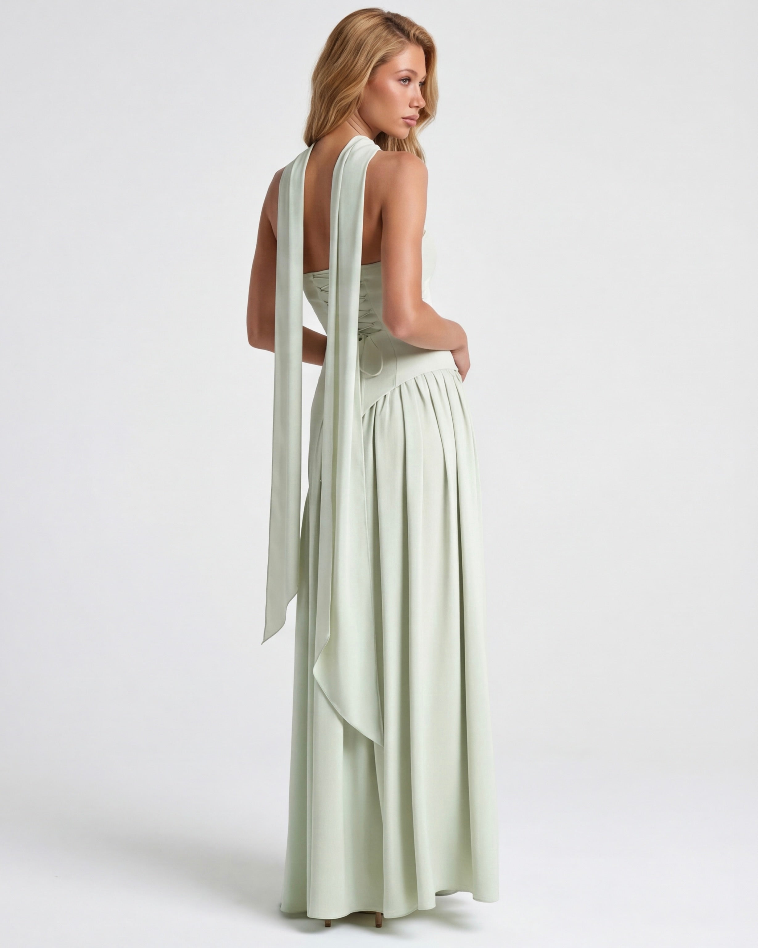 Aurelia™ - Vestido Largo Strapless con Drapeado Position 19