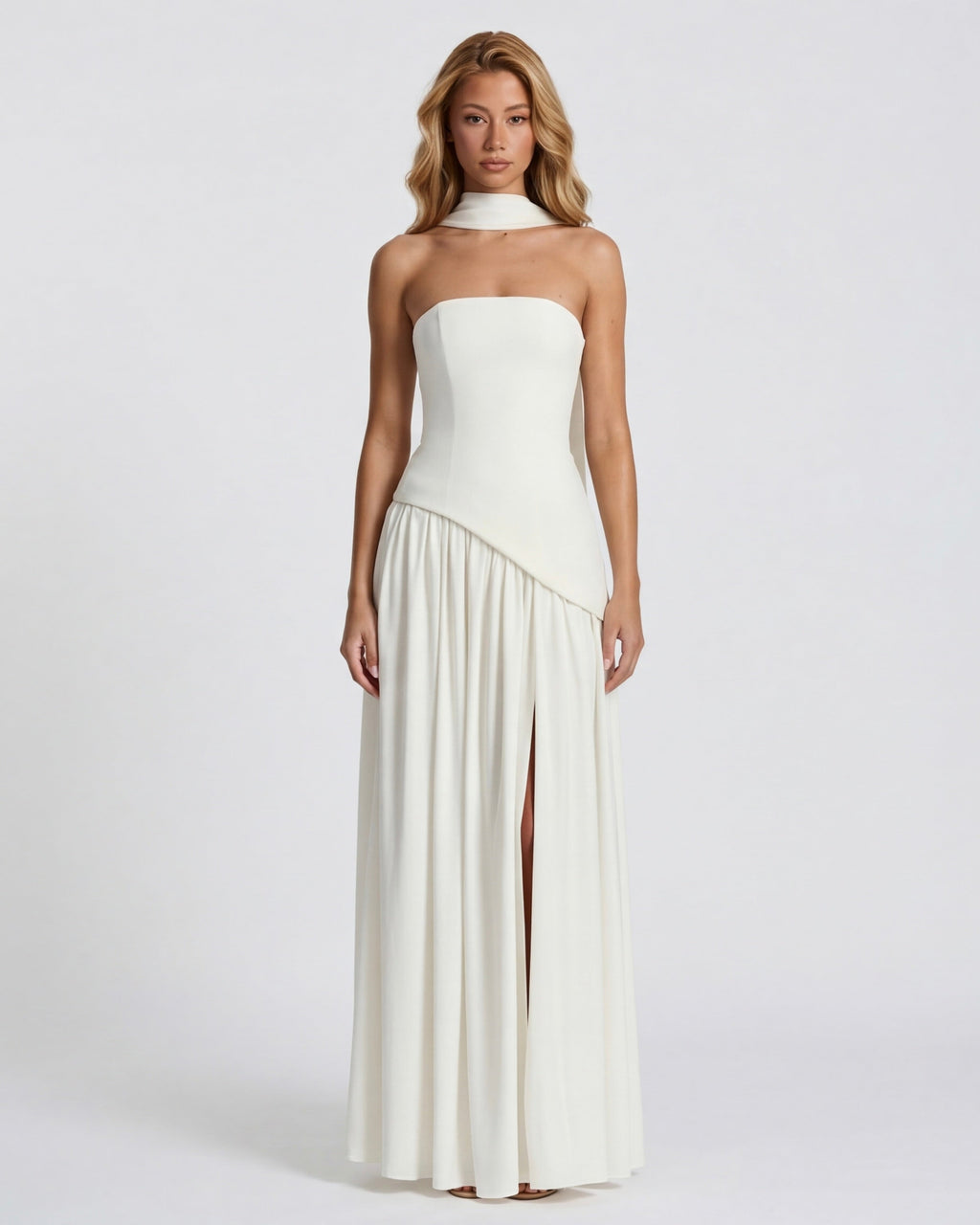 Aurelia™ - Vestido Largo Strapless con Drapeado Position 12