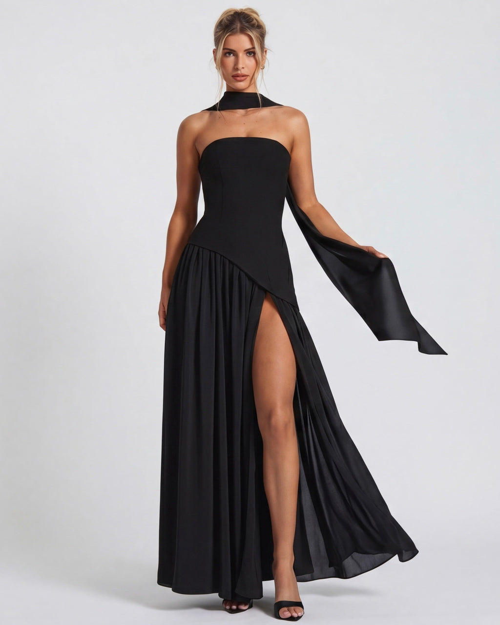 Aurelia™ - Vestido Largo Strapless con Drapeado Position 21