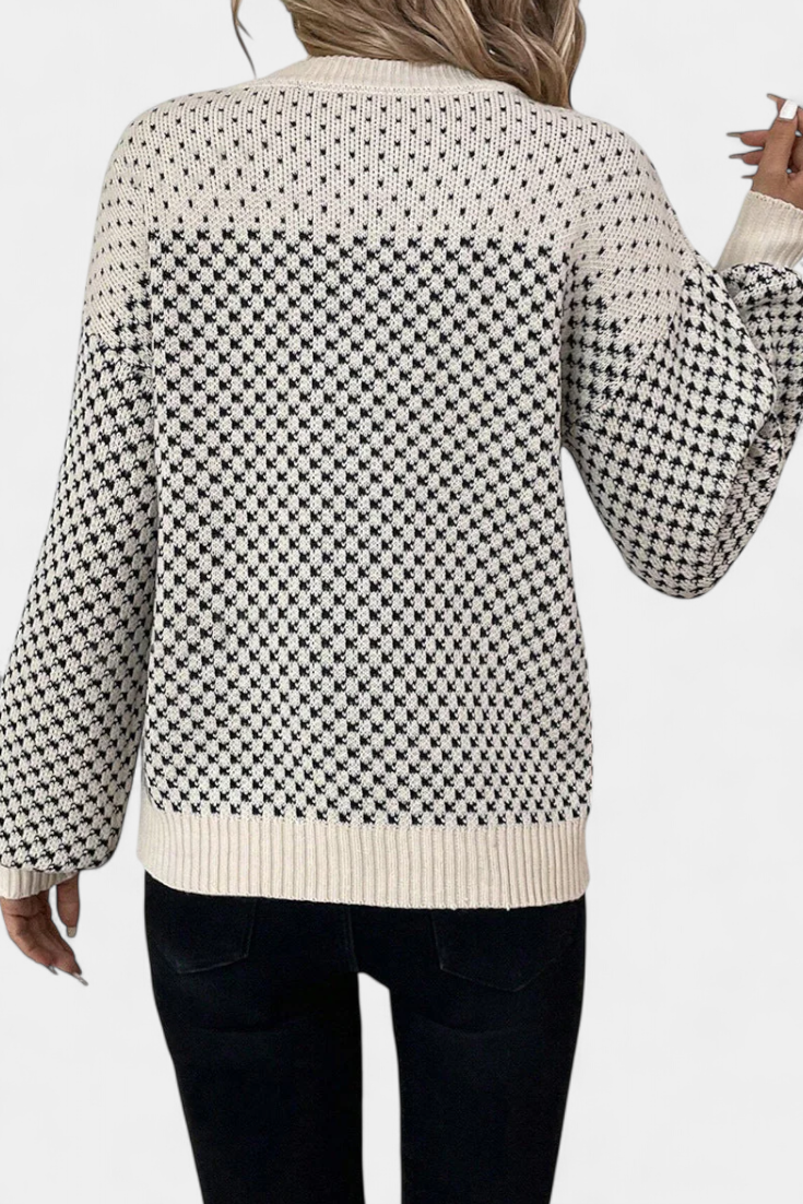 Rachel - Jersey de Cuello Redondo