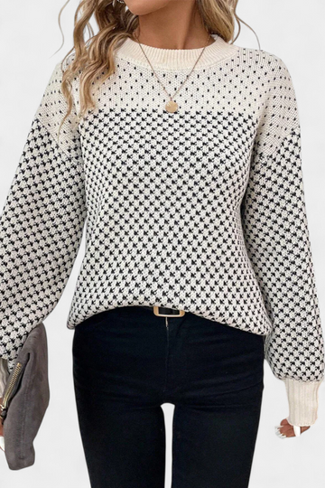 Rachel - Jersey de Cuello Redondo