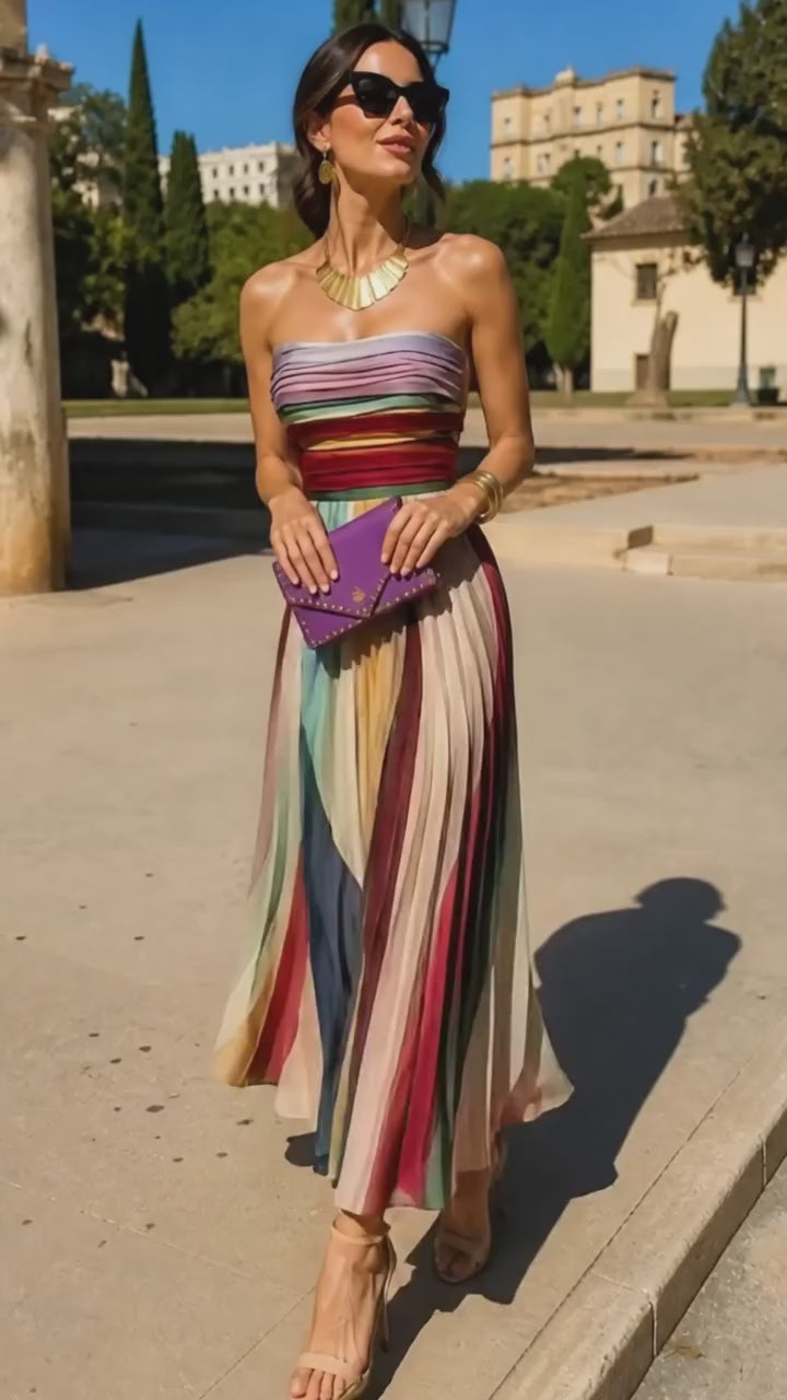 ALINA|VESTIDO LARGO ELEGANTE